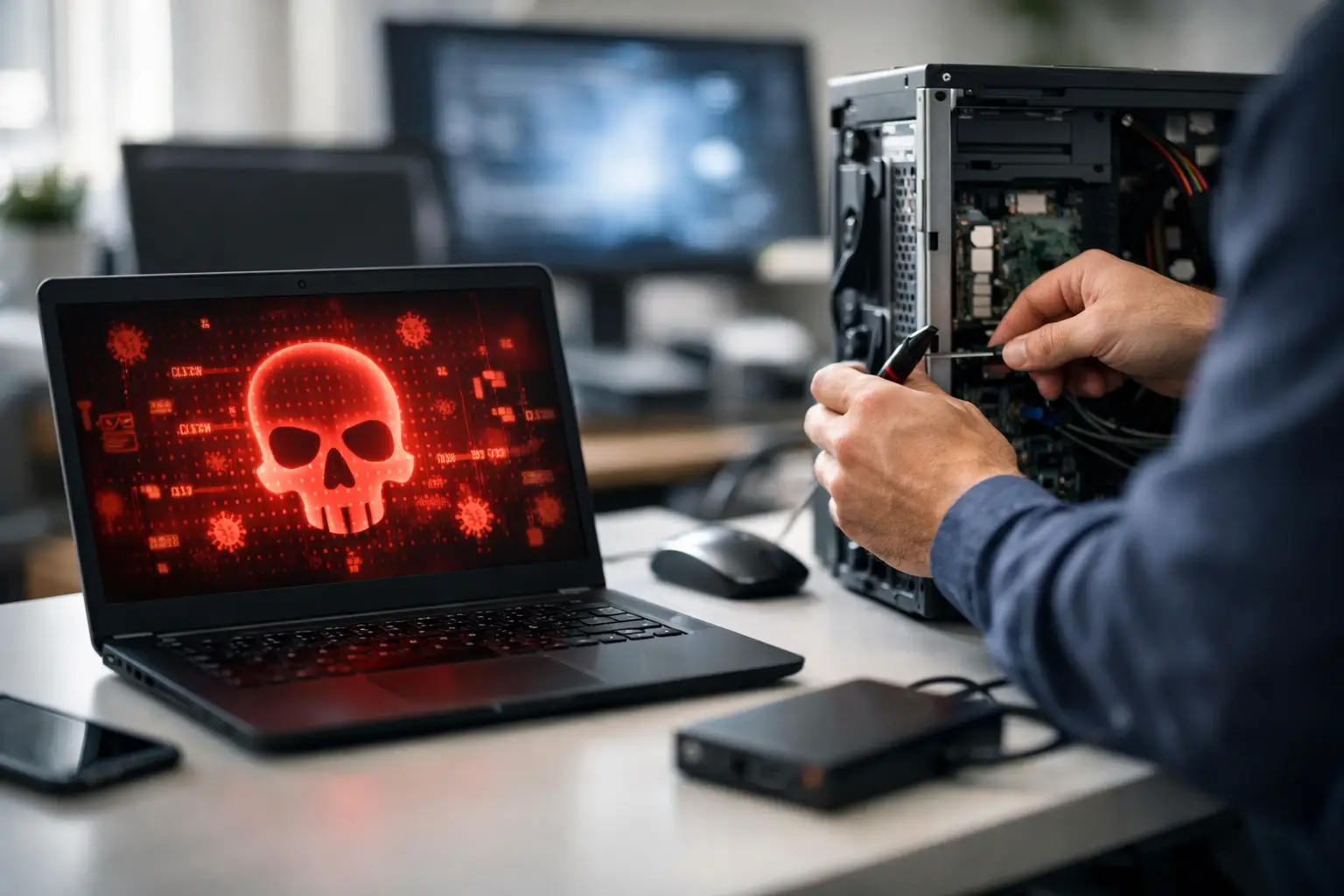 Malware Removal for Computers That Cannot Wait