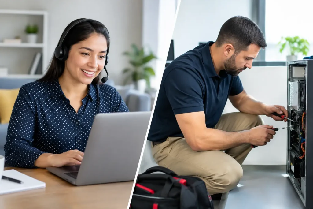 Remote Versus Onsite Tech Support: Which Fits?